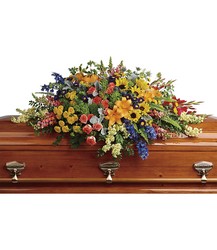 Colorful Reflections Casket Spray 